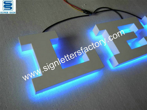 halo illuminated  LED sign letters 09