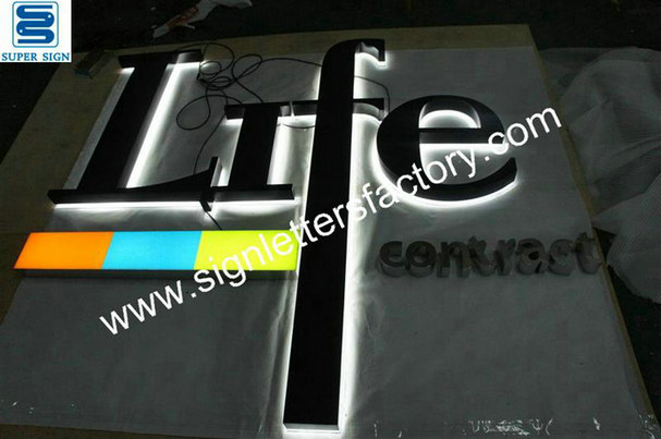 backlit LED box letters 16