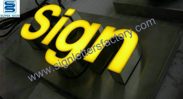 face illumination letter sign 14